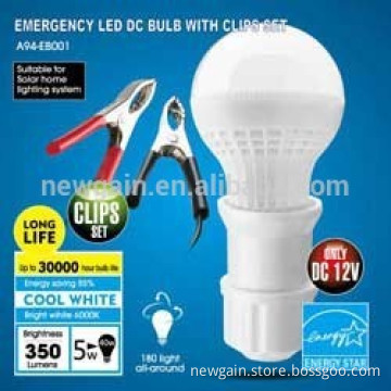 EMERGENCY LIGHT. PROTABLE LED LIGHT. EMERGENCY LED DC BULB WITH CLIPS SET